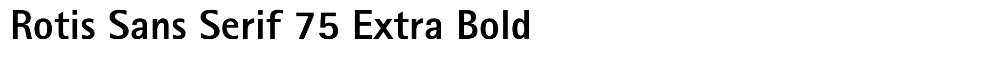 Rotis Sans Serif 75 Extra Bold image